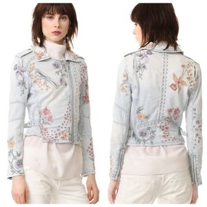 Blank NYC Sitting Pretty Embroidered Denim Jacket